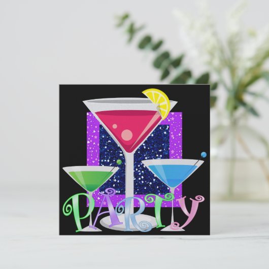 Cocktail PARTY - SRF Kaart (Staand voorkant)