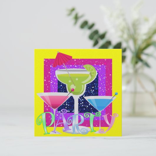 Cocktail PARTY - SRF Kaart (Staand voorkant)