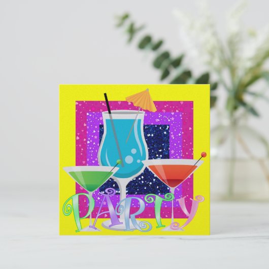 Cocktail PARTY - SRF Kaart (Staand voorkant)