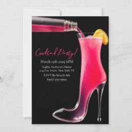 Cocktail Party-Stiletto en Cocktails Kaart