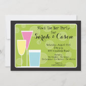 Cocktail Party Trio - Stock the Bar Invitation Kaart (Voorkant)