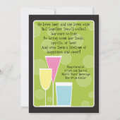 Cocktail Party Trio - Stock the Bar Invitation Kaart (Achterkant)