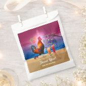 Cocktail Party Tropische Haan Grappig Zomer Strand Bedankzakje (Geknipt)