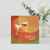 Cocktail Party-uitnodiging Kaart (Staand voorkant)