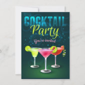 Cocktail Party Uitnodiging Kaarten (Voorkant)