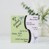 Cocktail Party-uitnodigingen Kaart (Staand voorkant)