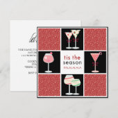 Cocktail Party-uitnodigingen voor de Feestdagen Kaart (Voorkant / Achterkant)