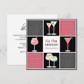 Cocktail Party-uitnodigingen voor de Feestdagen Kaart (Voorkant / Achterkant)