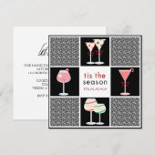 Cocktail Party-uitnodigingen voor de Feestdagen Kaart (Voorkant / Achterkant)