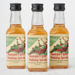 Cocktail Party Vintage Funny Retro Christmas Party Likeurfles Etiket