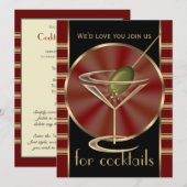 Cocktail Party XL Uitnodigingen (Voorkant / Achterkant)