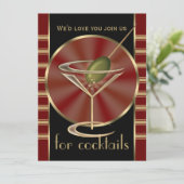 Cocktail Party XL Uitnodigingen (Staand voorkant)