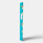 Cocktail Pattern op Blauwgroen achtergrond Case-Mate iPhone Case (Achterkant / Rechts)