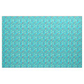 Cocktail Pattern op Blauwgroen achtergrond Stof (Yard (91,4 cm))