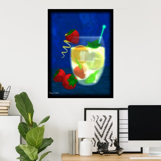 Cocktail: Pimm's No.1 Poster (Thuiskantoor)