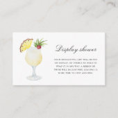 Cocktail Pineapple - Display shower  Informatiekaartje (Voorkant)