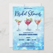Cocktail Pool Party Vrijgezellenfeest Kaart (Voorkant)