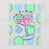 Cocktail Pop Art Briefkaart (Voorkant)