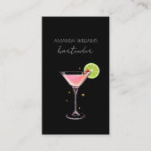 Cocktail Professional Bartender Visitekaartje (Voorkant)