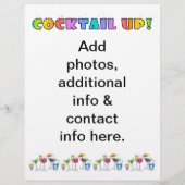 COCKTAIL. PROMOTIONELE FLYERS (Achterkant)
