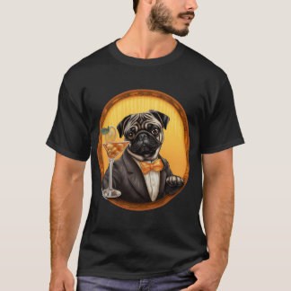 Cocktail Pug T-shirt