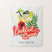 Cocktail Queen  Hen Bachelorette Party Legpuzzel (Verticaal)