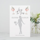 Cocktail raadt het dresse Vrijgezellenfeest spel Briefpapier (Staand voorkant)