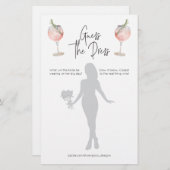 Cocktail raadt het dresse Vrijgezellenfeest spel Briefpapier (Voorkant / Achterkant)