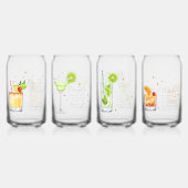 Cocktail Recept Set 2 Blikvorm Glas (Achterkant)