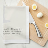 Cocktail recept theehanddoek, illustratie Pimms Cu Theedoek (Quarter Fold)