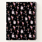 Cocktail Recept Trendy Zwart Notitieboek (Achterkant)