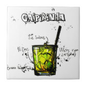Cocktail Recipe Caipirinia Tegeltje (Voorkant)