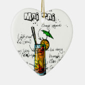 Cocktail Recipe Mai Tai Keramisch Ornament (Rechts)