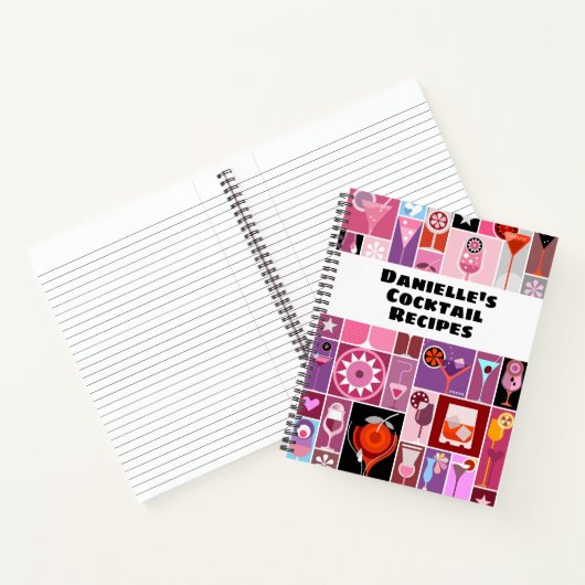 Cocktail Recipes Personalized Notitieboek (Binnen)