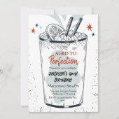 Cocktail retro drink thema eenvoudige 40e verjaard kaart (Voorkant)