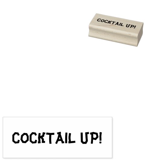 COCKTAIL. RUBBERSTEMPEL (Gestempeld)