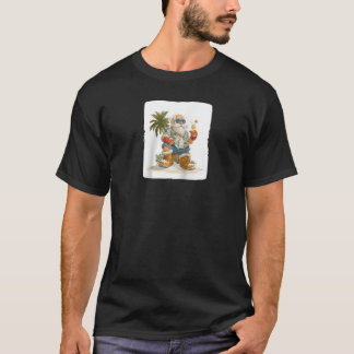 Cocktail Santa Claus voor vakantie en feestelijke  T-shirt