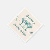 Cocktail script bachelorette Party Servet (Hoek)