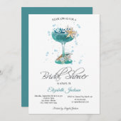 Cocktail Seashells Summer Vrijgezellenfeest Kaart (Voorkant / Achterkant)