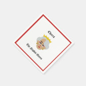 Cocktail servet Cheers van de Napkin Queen (Hoek)