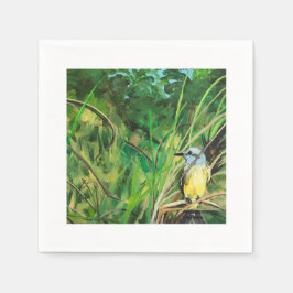 Cocktail servet met vogel