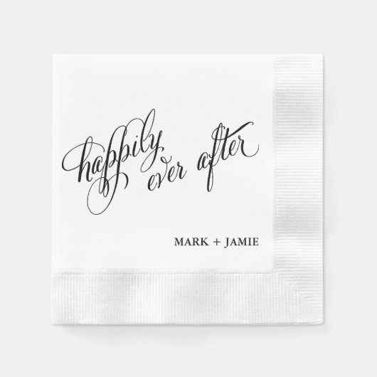 Cocktail servet: nog lang en gelukkig servet (Voorkant)