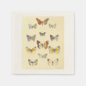 Cocktail servet -  vlinderontwerp (Voorkant)