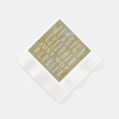 Cocktail servet zilveren voering (Hoek)