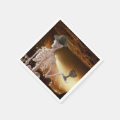 Cocktail servetten, "Indy" Botten Halloween skelet Servet (Hoek)