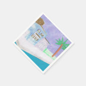 Cocktail servetten met een Caribisch ontwerp (Hoek)