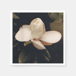 Cocktail servetten met een Magnolia Blossom Design