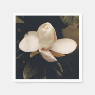 Cocktail servetten met een Magnolia Blossom Design
