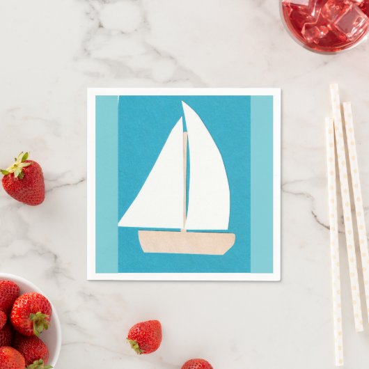 Cocktail servetten met Sailboat Design (Insitu)