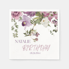 Cocktail servetten Waterverf Vintage Bloemen